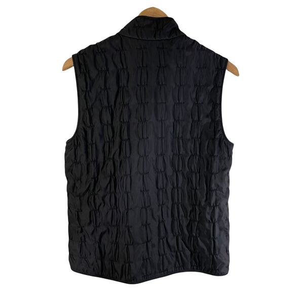 Mycra Pac One Women's Reversible Full Zip Vest Pockets Black Sz 0 Puffer USA - Picture 2 of 10